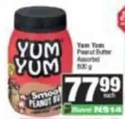 Spar Yum Yum Smooth Peanut Butter Assorted offer