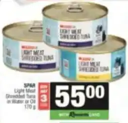 Spar Nestle Light Meat Shredded Tuna offer