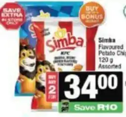 KwikSpar Simba Flavoured Potato Chip Assorted offer
