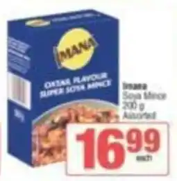 Spar Imana Soya Mince Assorted offer