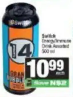 Spar Switch Energy/Immune Drink Assorted offer