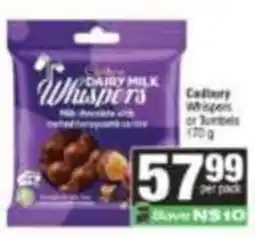 Spar Cadbury Dairy Milk Whispers offer