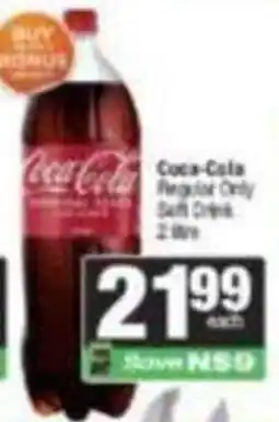Spar Coca-Cola Regular Only Soft Drink offer