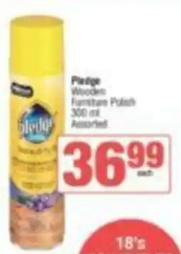 Spar Pledge Wooden Furniture Polish Assorted offer