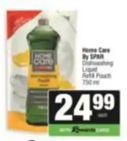 Spar Home Care By SPAR Dishwashing Liquid Refill Pouch offer