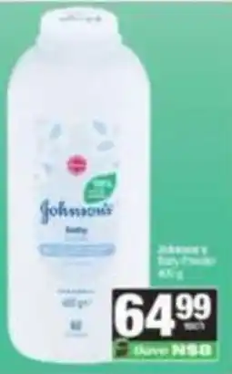 Spar Johnson's Baby Powder offer