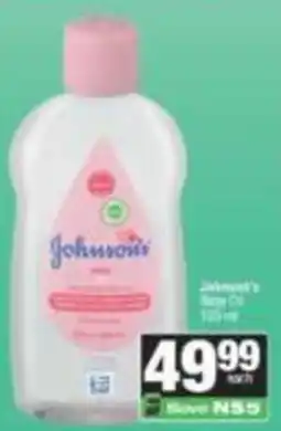 Spar Johnson's Baby Oil offer