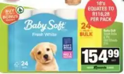 Spar Baby Soft Fresh White Toilet Rolls offer