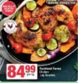 Spar Hatchland Farms Chicken Leg Quarters offer