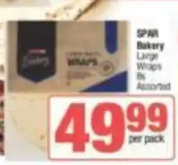 KwikSpar SPAR Bakery Large Wraps Assorted offer
