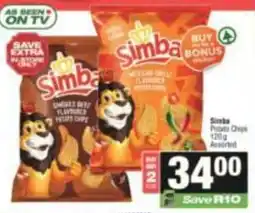 Spar Simba Potato Chips Assorted offer