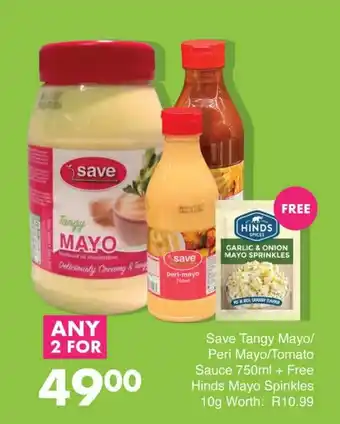 Save Save Tangy Mayo/ Peri Mayo/Tomato Sauce offer
