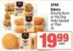 KwikSpar SPAR Bakery Brioche Buns or Hot Dog Rolls Seeded or Plain offer