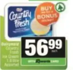 KwikSpar Country Fresh Ice Cream Assorted offer