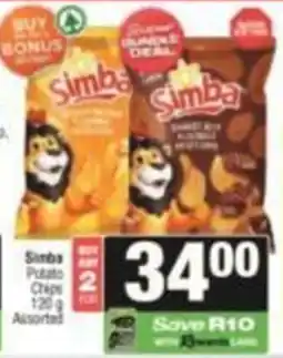 KwikSpar Simba Potato Chips Assorted offer