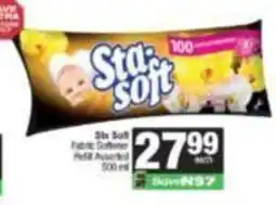 Spar Sta Soft Fabric Softener Refill Assorted offer