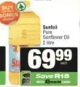 KwikSpar Sunfoil Pure Sunflower Oil offer