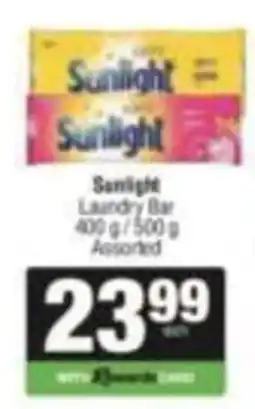 KwikSpar Sunlight Laundry Bar Assorted offer