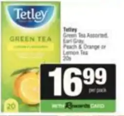SuperSpar Tetley Green Tea Assorted offer