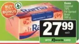 SuperSpar Rama Original 70% Fat Spread Brick offer