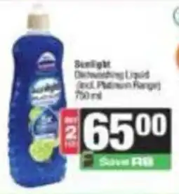 SuperSpar Sunlight Dishwashing Liquid offer