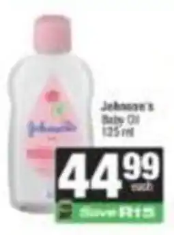 SuperSpar Johnson's Baby Oil offer