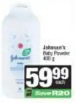 SuperSpar Johnson's Baby Powder offer