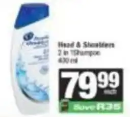 SuperSpar Head & Shoulders 2 in 1 Shampoo offer