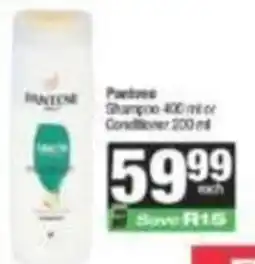 SuperSpar Pantene Shampoo or Conditioner offer