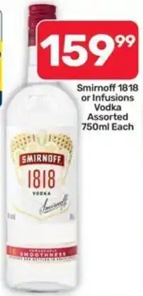 Pick n Pay Hypermarket Smirnoff 1818 Vodka Assorted offer