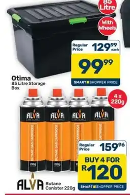 Pick n Pay Hypermarket ALVA Butane Canister 220g offer