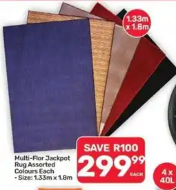 Pick n Pay Hypermarket Multi-Flor Jackpot Rug Assorted offer