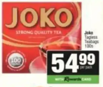 SuperSpar Joko Tagless Teabags offer