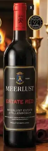 Makro’s liquor Meerlust Estate Red offer