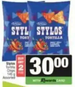 SuperSpar Stylos Tortilla Chips Assorted offer