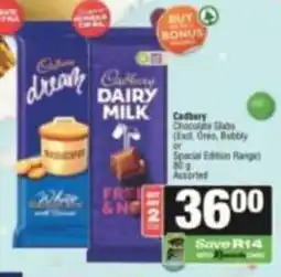 SuperSpar Cadbury Chocolate Slabs Assorted offer