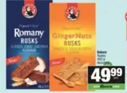SuperSpar Bakers Rusks Assorted offer