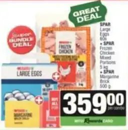 Spar SPAR Large Eggs + SPAR Frozen Chicken Mixed Portions + SPAR Margarine Brick offer