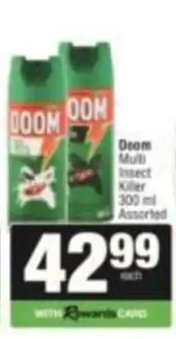 Spar Doom Multi Insect Killer Assorted offer