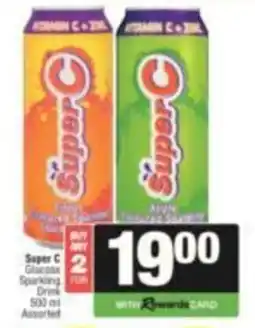 SuperSpar Super C Glacose Sparkling Drink Assorted offer