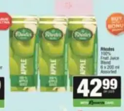 SuperSpar Rhodes 100% Fruit Juice Blend Assorted offer
