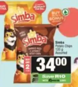 SuperSpar Simba Potato Chips Assorted offer