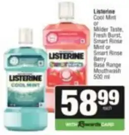 SuperSpar Listerine Cool Mint offer