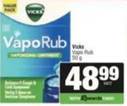 SuperSpar Vicks VapoRub offer