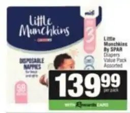 SuperSpar Little Munchkins Diapers Assorted offer