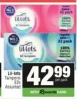 SuperSpar Lil-lets Tampons Assorted offer