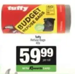 SuperSpar Tuffy Budget Refuse Bags offer