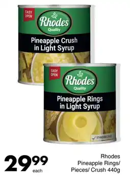 Save Rhodes Pineapple Rings/ Pieces/ Crush offer