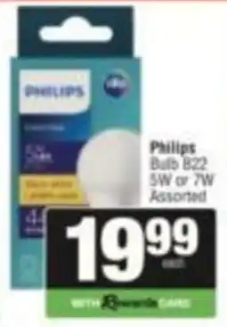 SuperSpar Philips Bulb B22 Assorted offer