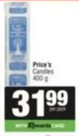 SuperSpar Price's Candles offer